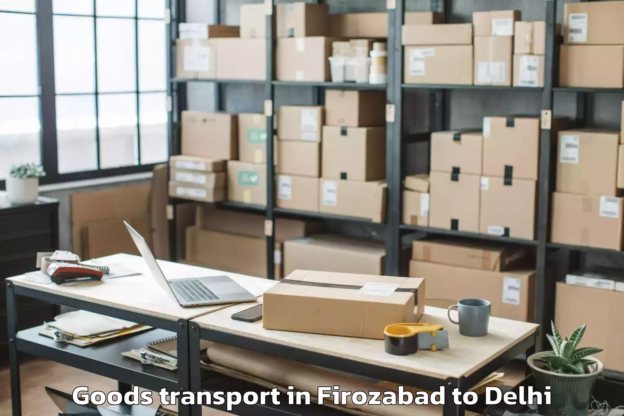 Firozabad to Hauz Khas Goods Transport Booking